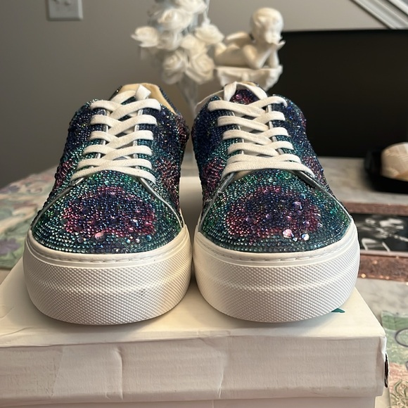 Betsey Johnson Multicolor Glitter Sneakers - Picture 2 of 3